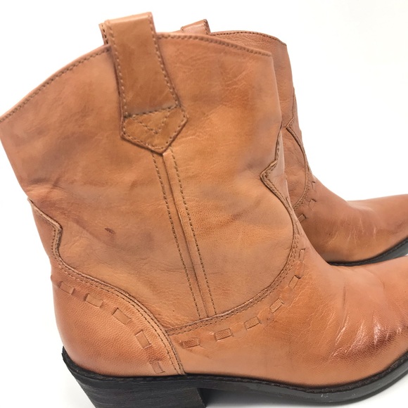 Franco Sarto Size 8.5 M window2 brown ankle boot leather really nice. - Picture 3 of 8